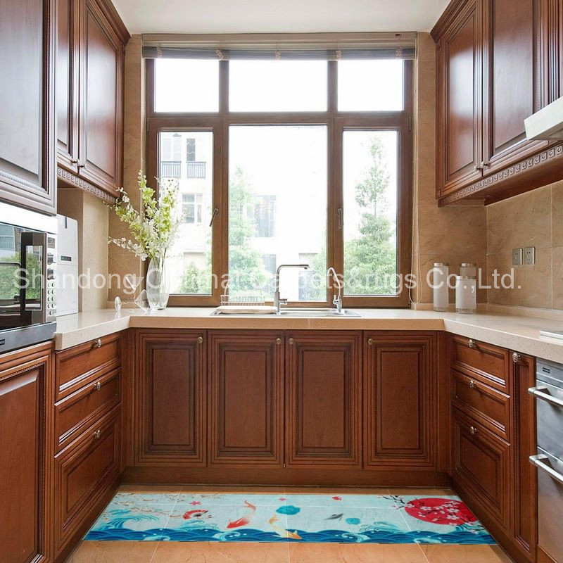 45cmx120cm/60cmx180cm Kitchen Printed Mat/Flooring Carpet with Anti-Slip Nonwoven Backing
