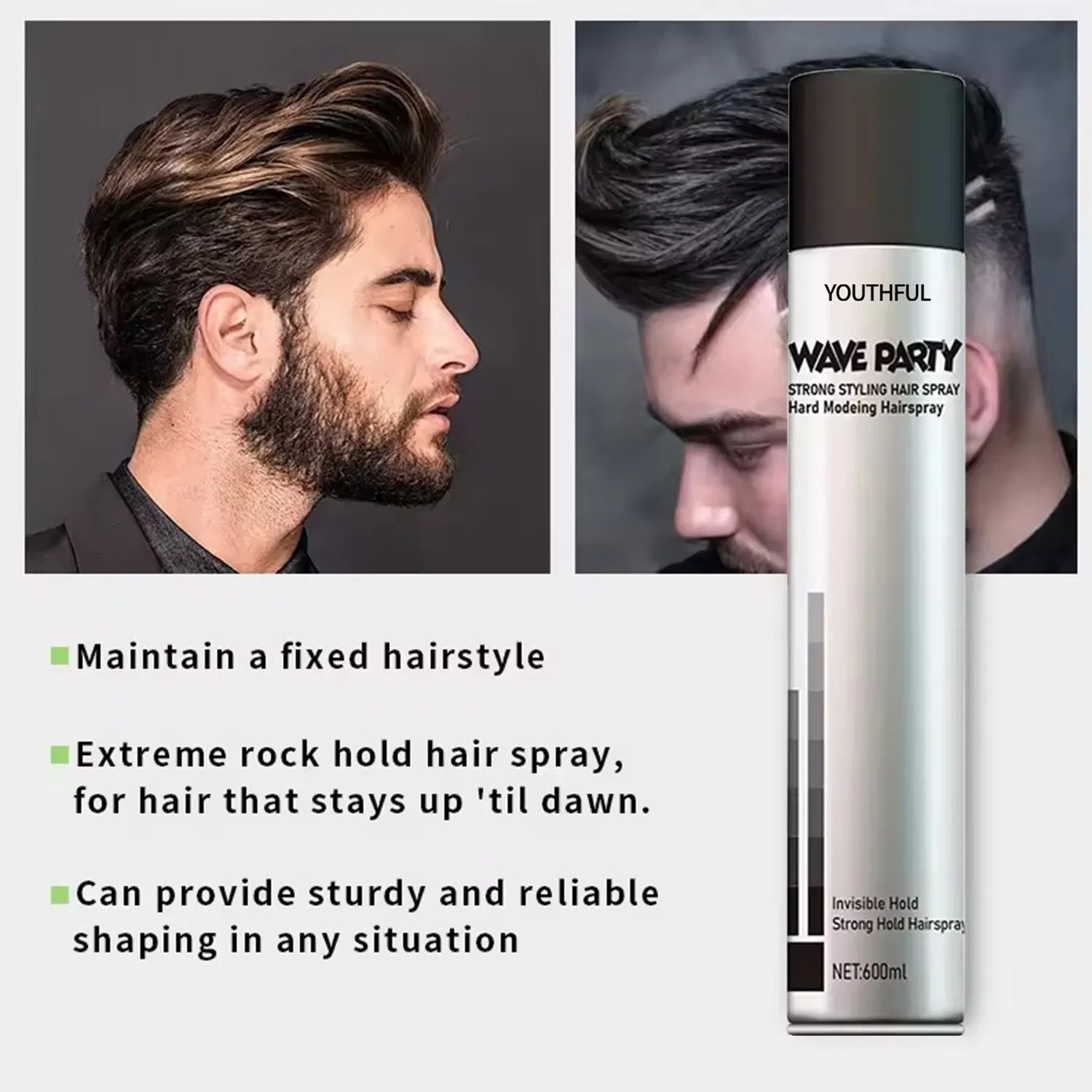 Hot Selling Professional Long Lasting Strong Hold Hair Spray
