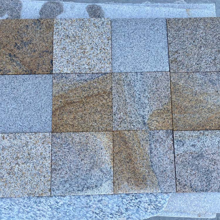 Anti-Slip Flamed Finish Chinese G682 Yellow Beige Rusty Granite Outdoor Paving Stone