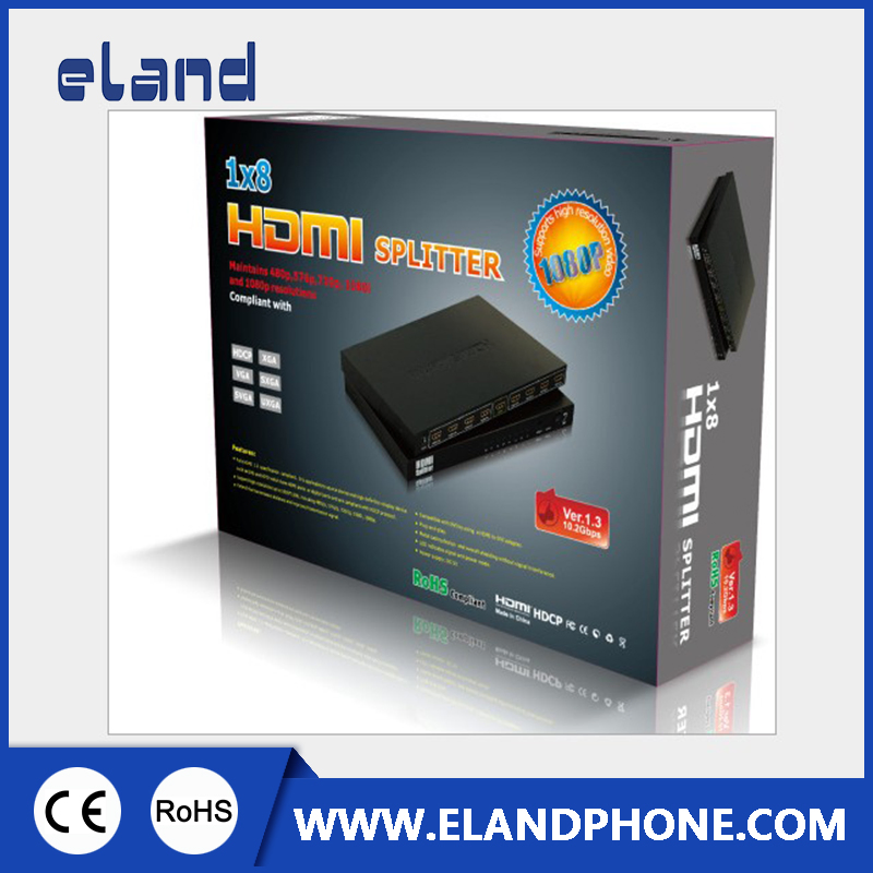 Разветвитель HDMI 1x8 с поддержкой всех аудиоформатов