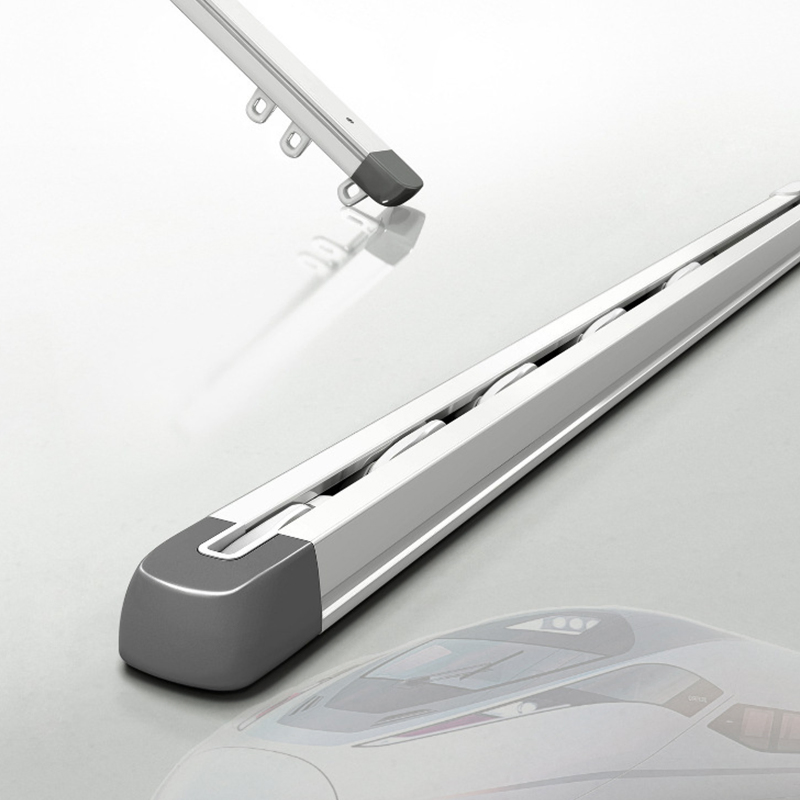 Manufacture Modern Ceiling Mount Telescopic Aluminum Curtain Track Rail