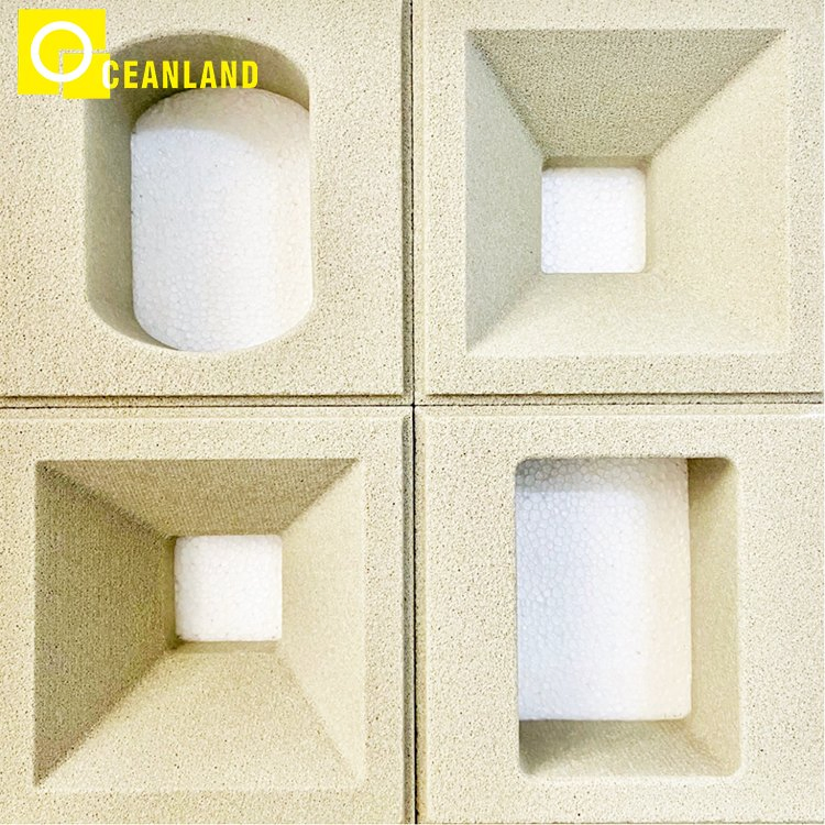 Chinese Factory Home Outdoor Wall Decor Clay Tile Hollow Brick Plant