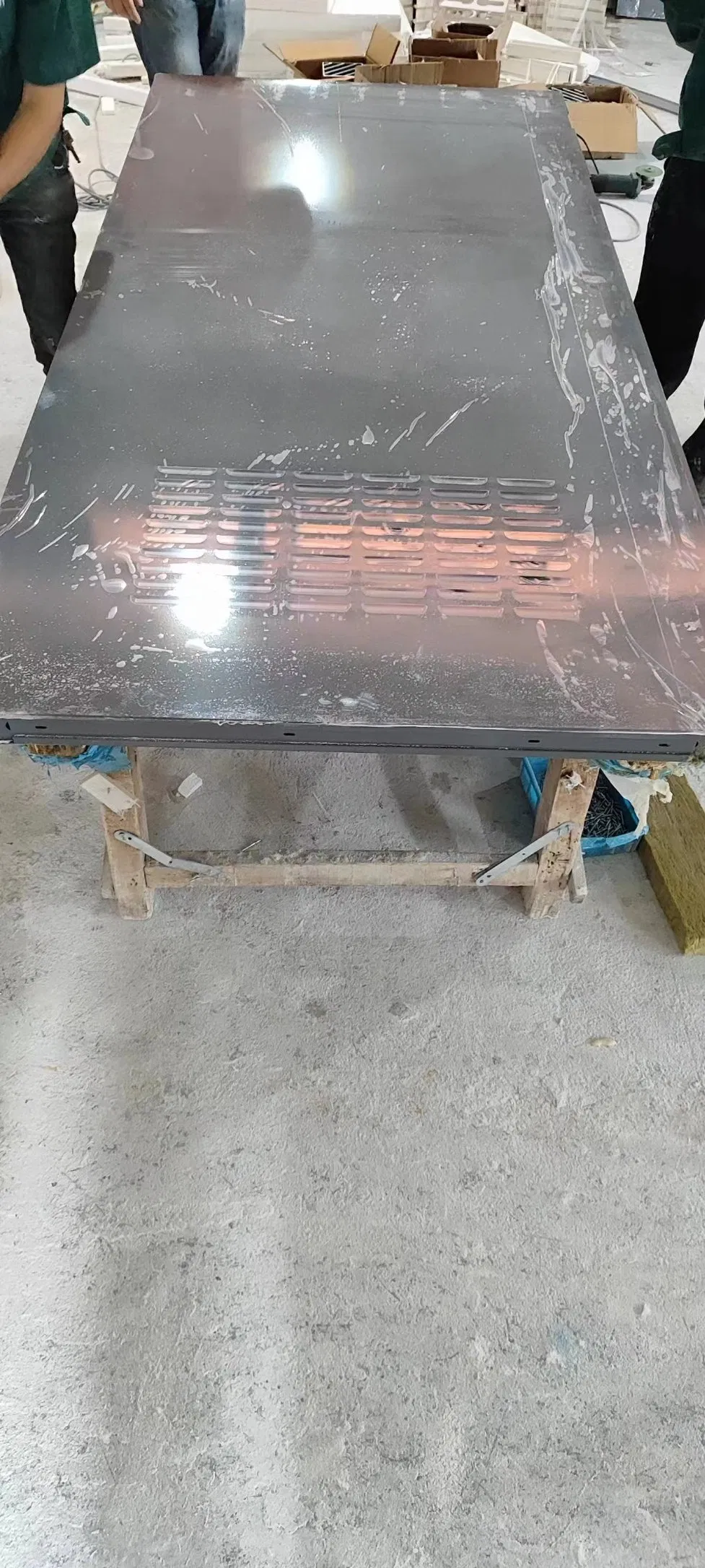 UL Listed 120 Minutes Fire Rated Louver Door with UL Certificated Fire Rated Louver on The Bottom