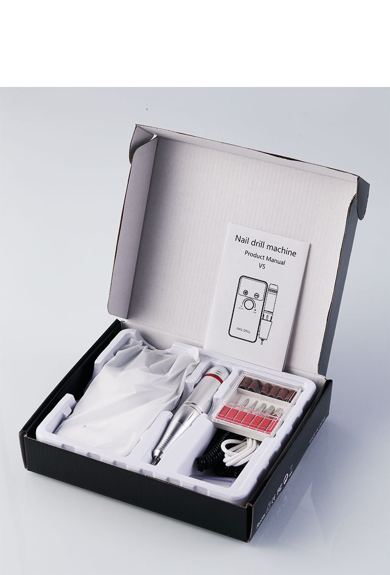 Custom Logo Rechargeable Battery Brushless Electric Nail Drill Machine 45000rpm