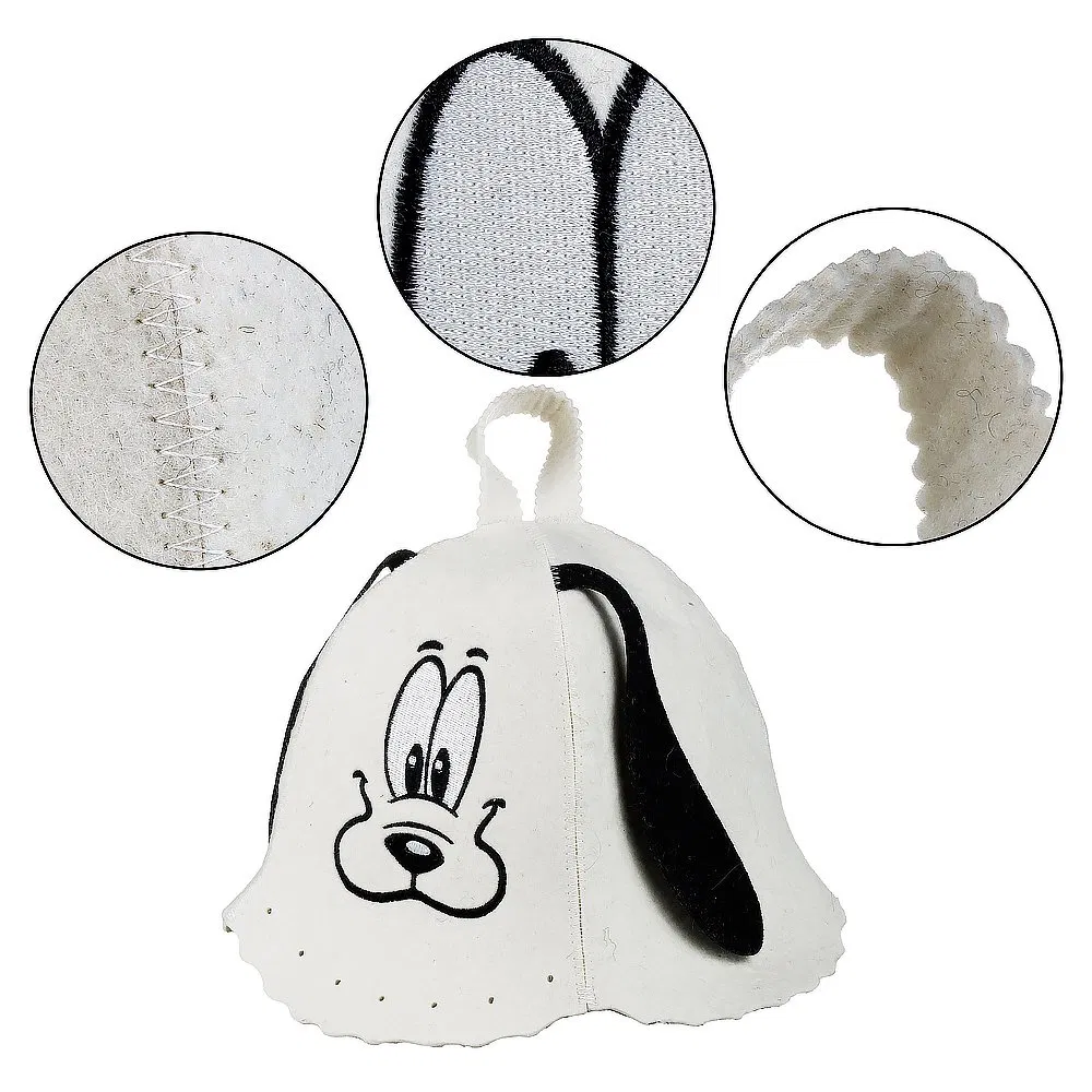 Thermal-Blocking Wool Felt Headgear for Sauna - 2mm Dense Material & Color Design