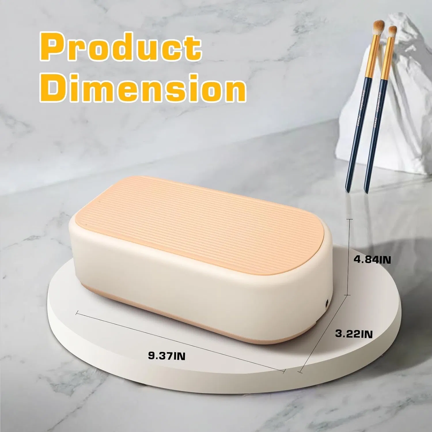 Large-Capacity Portable Ultrasonic Cleaner for Jewelry Glasses