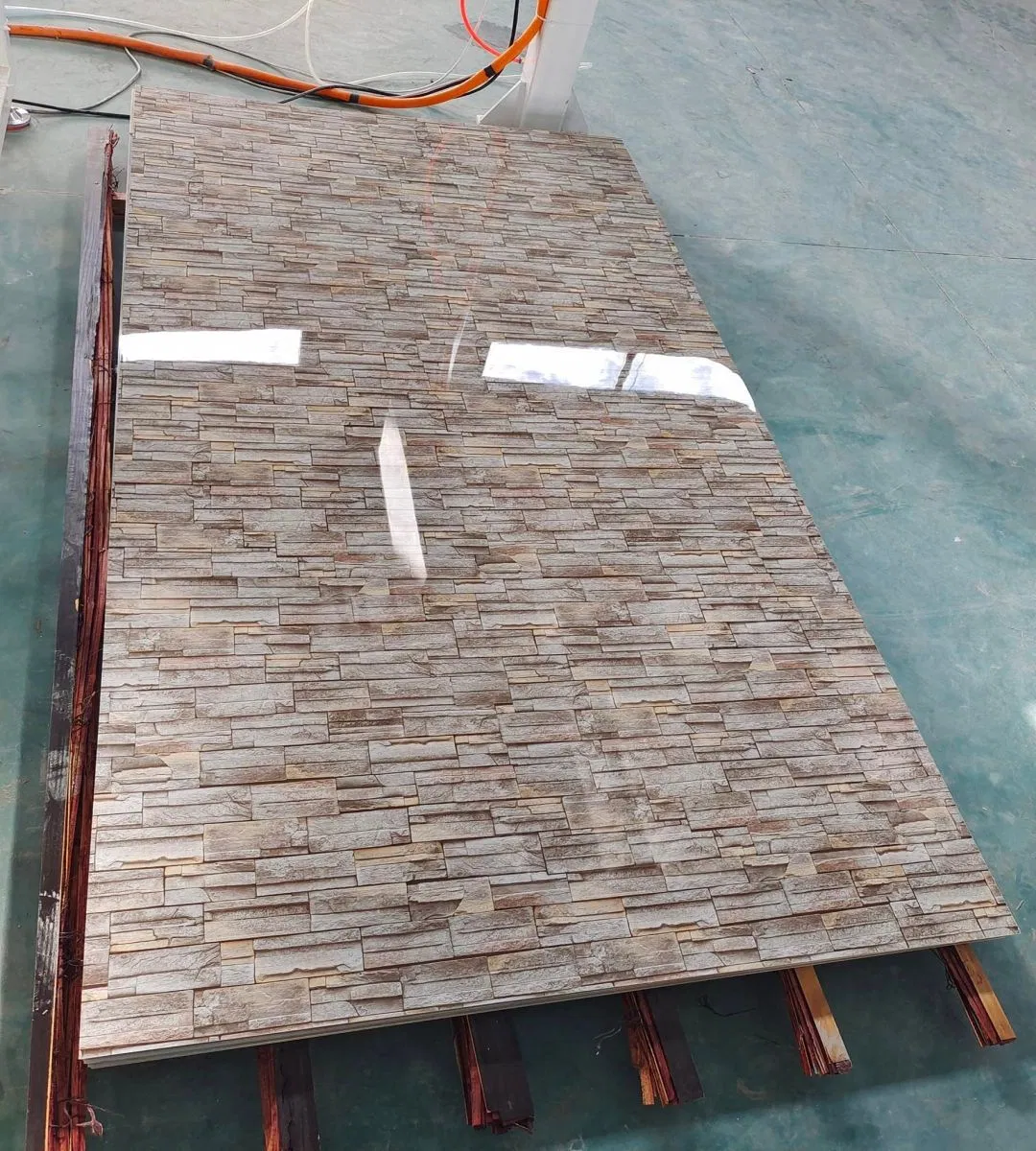 3D PVC Wall Panel Board Artificial Marble Sheet Plastic UV Coating