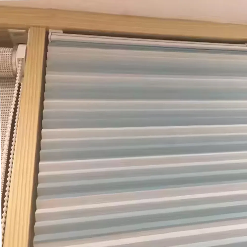 Custom Day and Night Blackout Design Honeycomb Roller Blinds Fabric