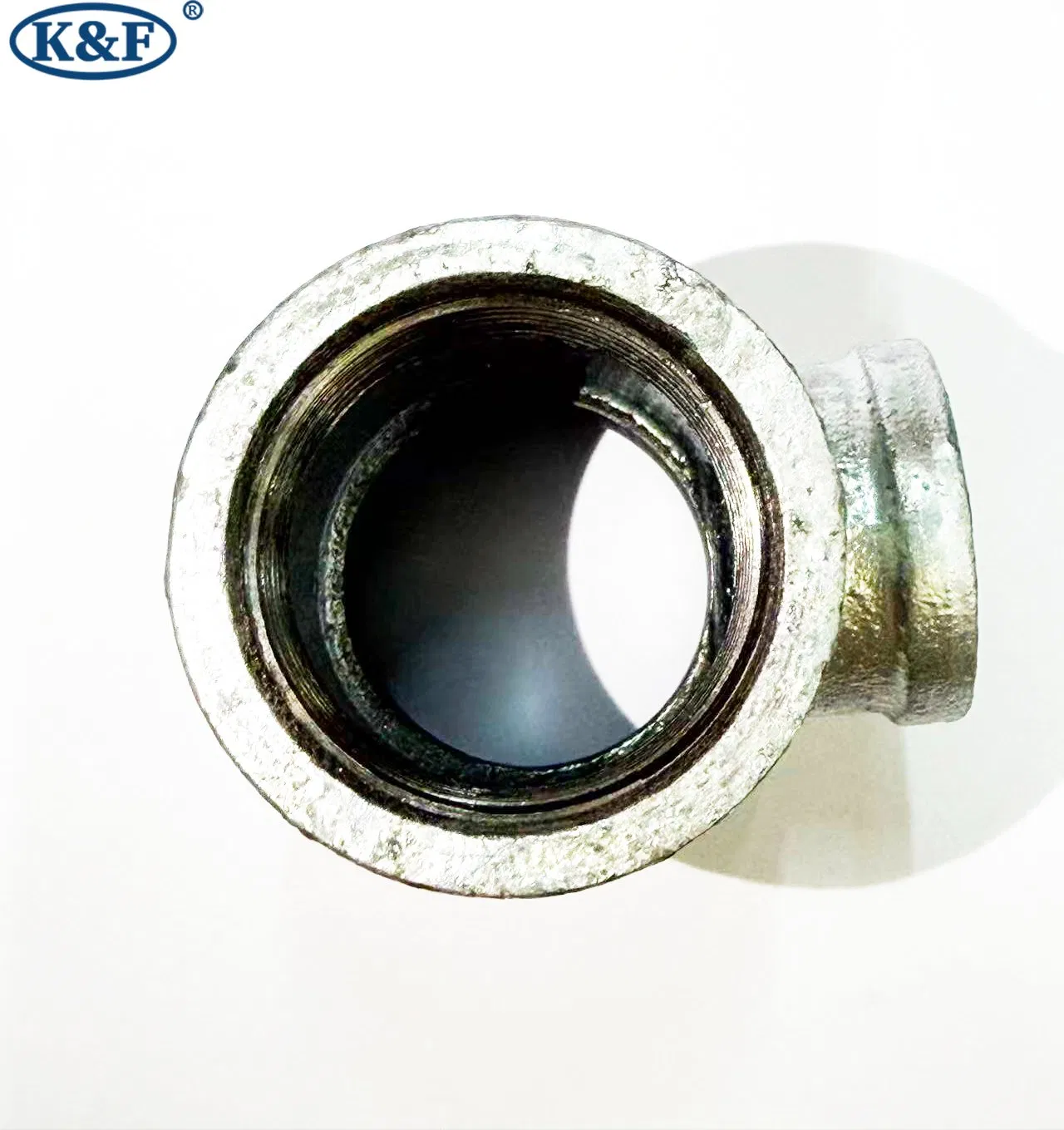 Kanaifu FM UL Malleable Iron Galvanized Pipe Fittings Reducing Tee for Water