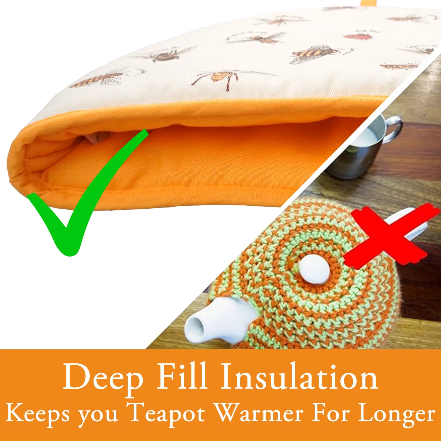 Tea Cozy Insulation with Customizable Patterns for Cheap Dining Tables