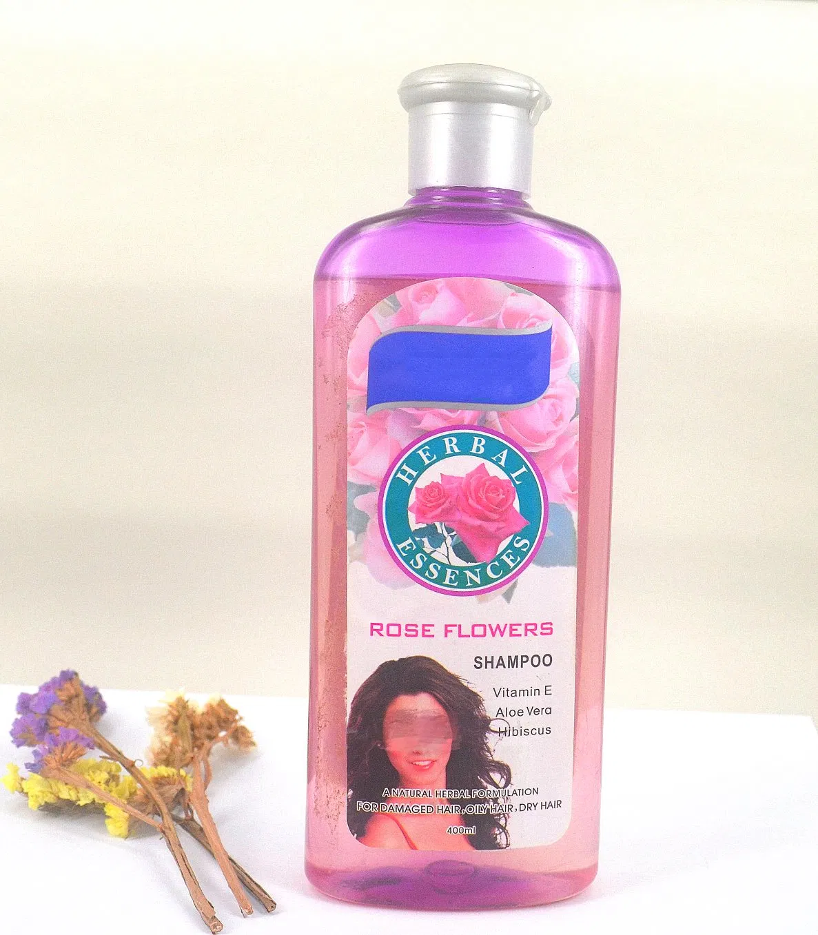 400ml Hair Shampoo with Vitamin E, Peony, Lavender Extracts