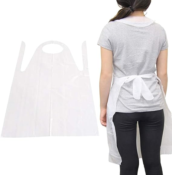 Plastic Aprons for Kids, Plastic Aprons Disposable Adults, for Painting Cooking DIY