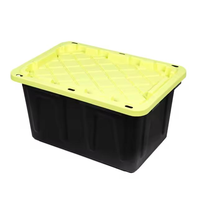 Heavy Duty Large Lockable Storage Container Tote 27 Gallon Plastic Storage Box