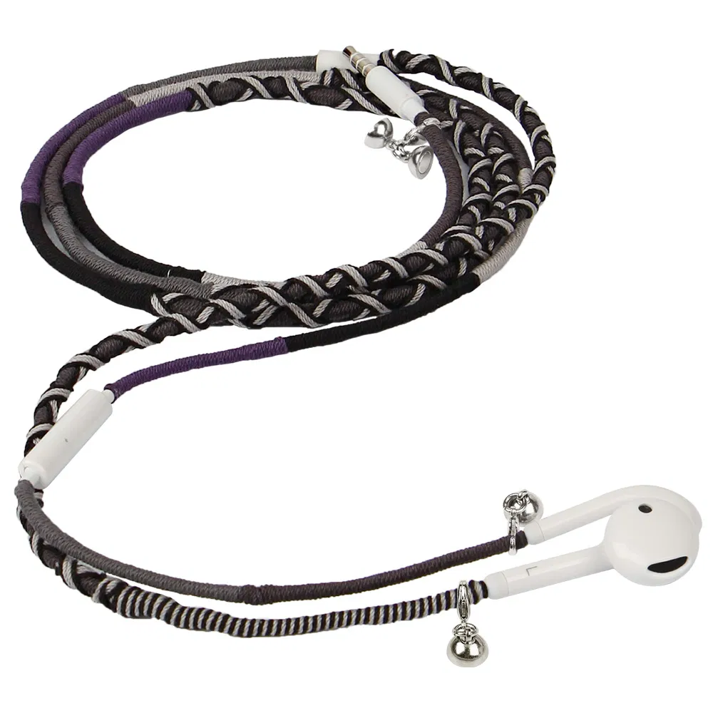 Wired Headphone Mobile Phone Accessories in-Ear Earbuds Bracelet Wristband Earphone