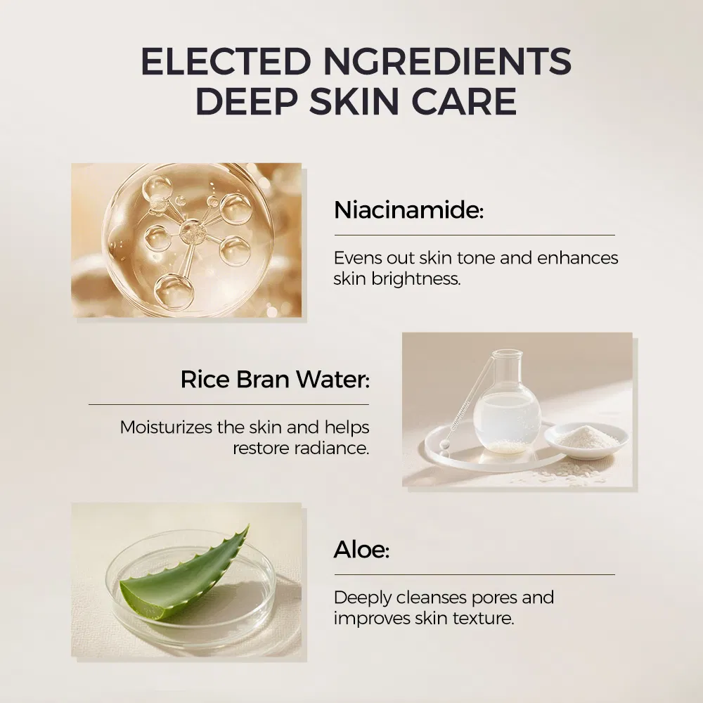Exfoliant Rice Ampoule Rice Ferment+Niacinamide Brighten/Hydrate Smooth All Skin Types Ampoule Face Serum