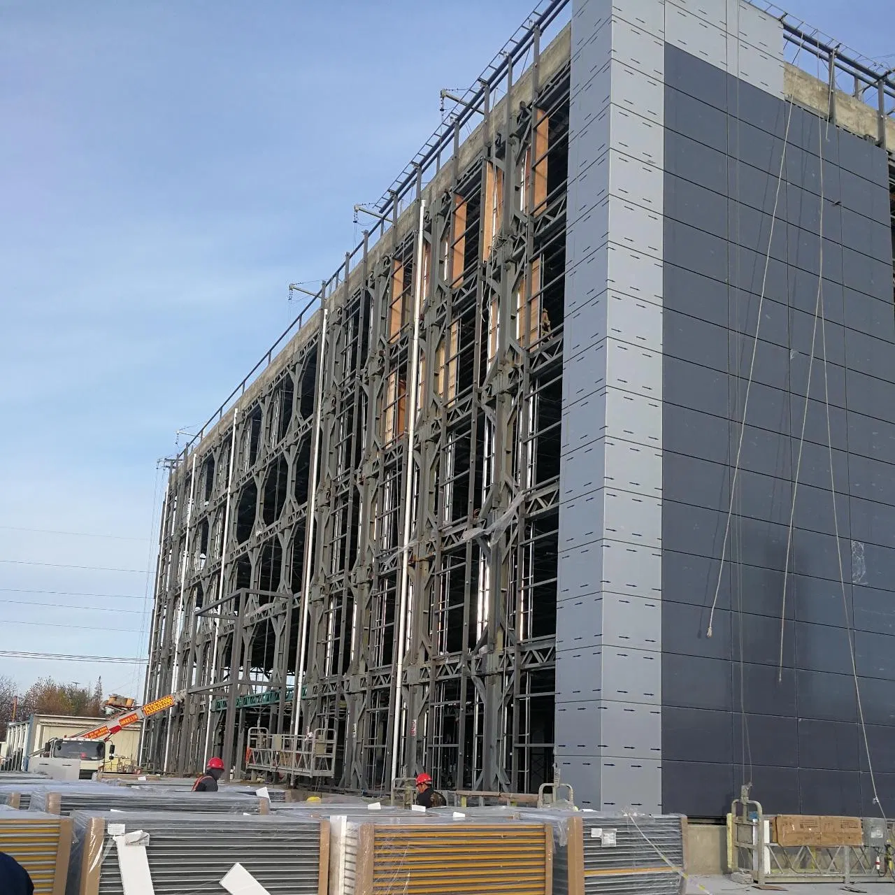 Five Storey Prefabricated Light Steel Structure Structural Building Commercial Office Apartment