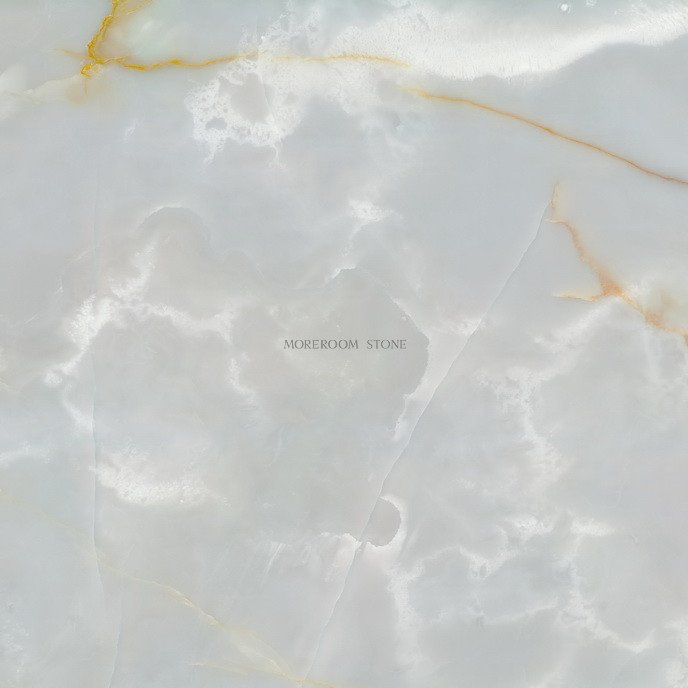 Керамогранитная плитка 800x800 мм белая оникс