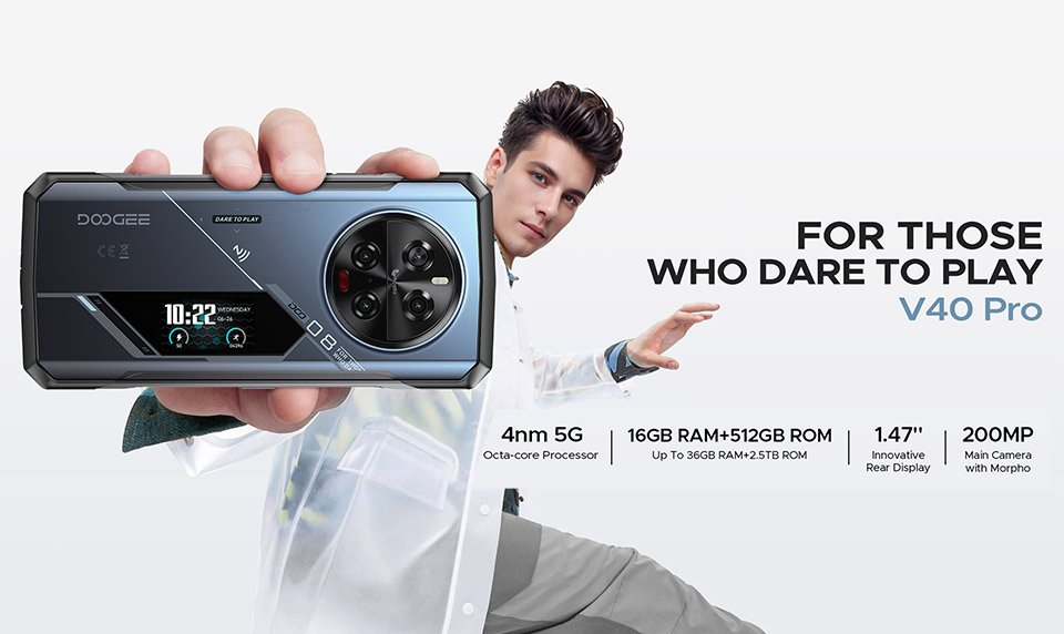 Защищённый смартфон Doogee V40 PRO IP68 5G