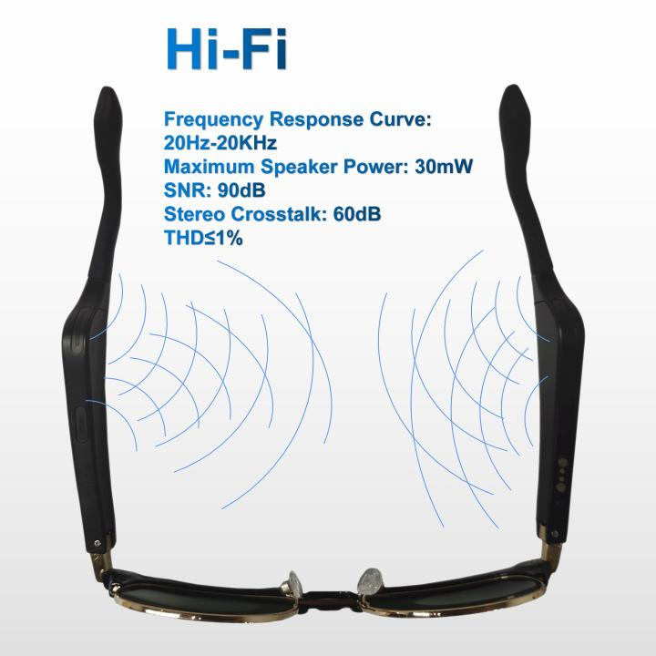 Amazon Cross-Border Explosion Smart Bluetooth Glasses Sunglasses