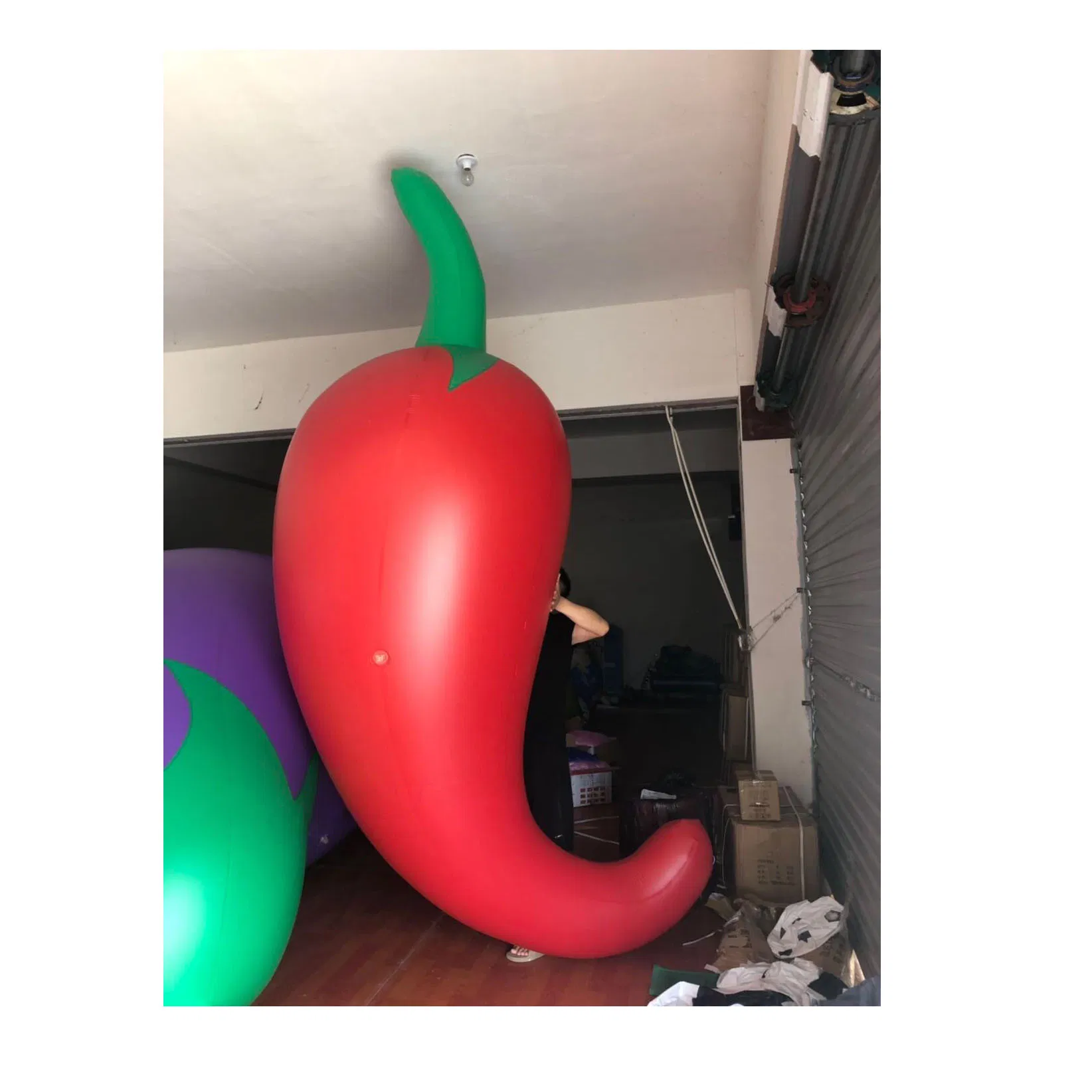 Boyi Advertising Inflation Eggplant Vegetable Air Balloon PVC Balloon