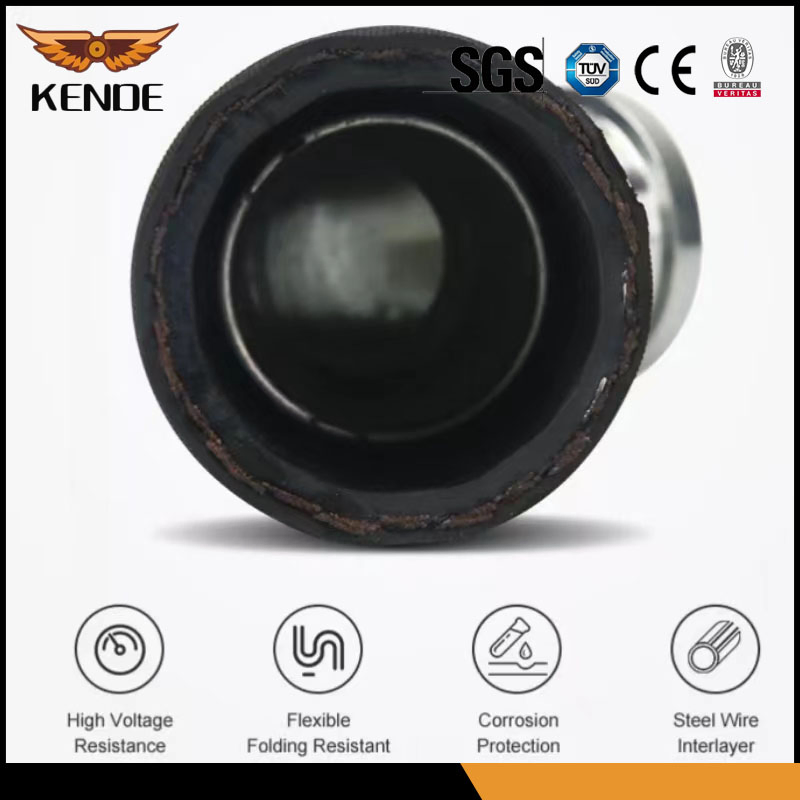 Гидравлический резиновый шланг высокого давления черный