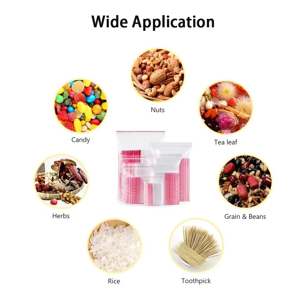 Thick Clear Storage Bags Heavy-Duty Transparent Plastic Zip Package Small Candy Bags
