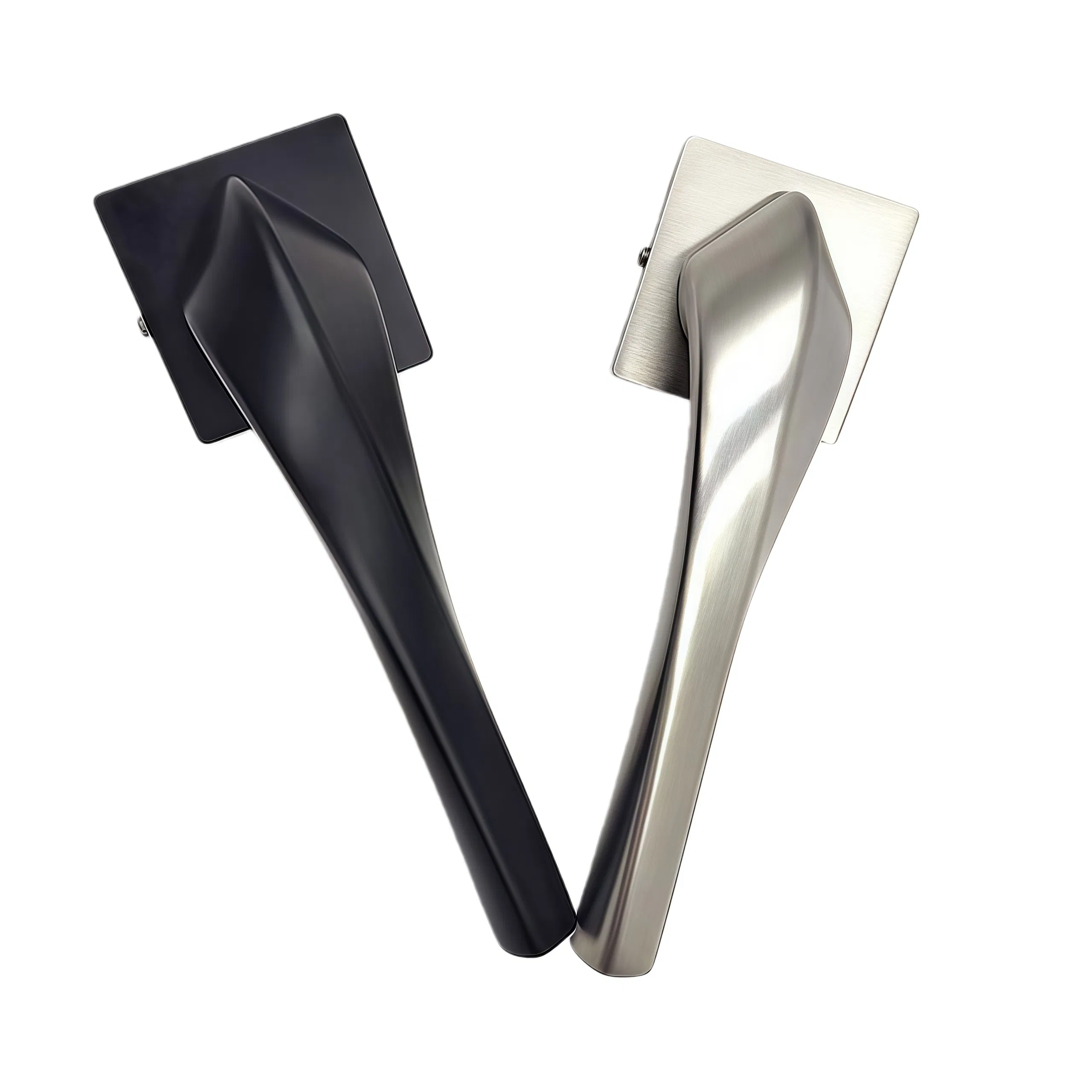 Factory Price New Design Contemporary Zinc Alloy Thick Door Lock Handle Sets Mortise Silent Door Handle for House