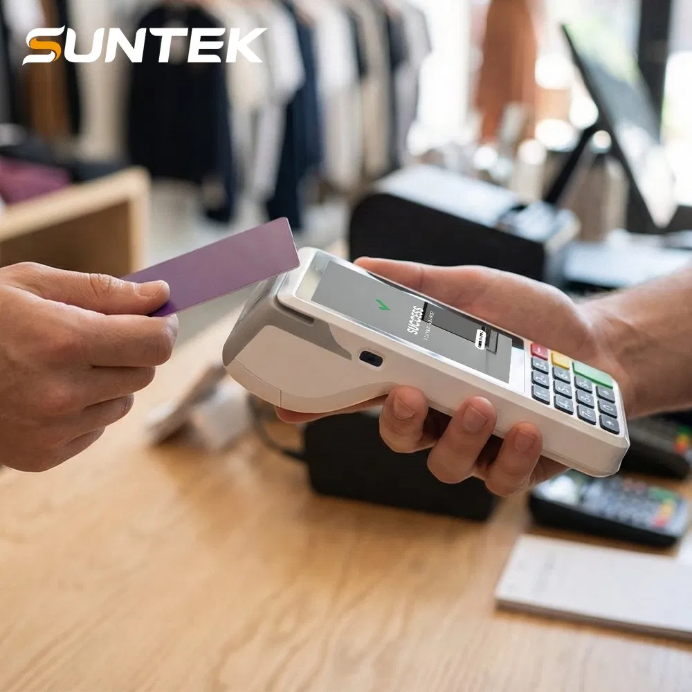 Factory Price 4.0" Wireless Mpos Handheld Contactless Suntek NFC Msr Smart Mobile Card Reader Smart POS