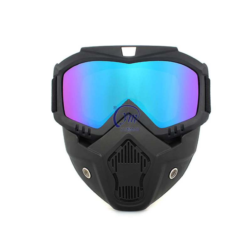 Hot Sale Tinted Fog Proof Ski Snow Safety Safety Full Face Mask Tactical Goggles