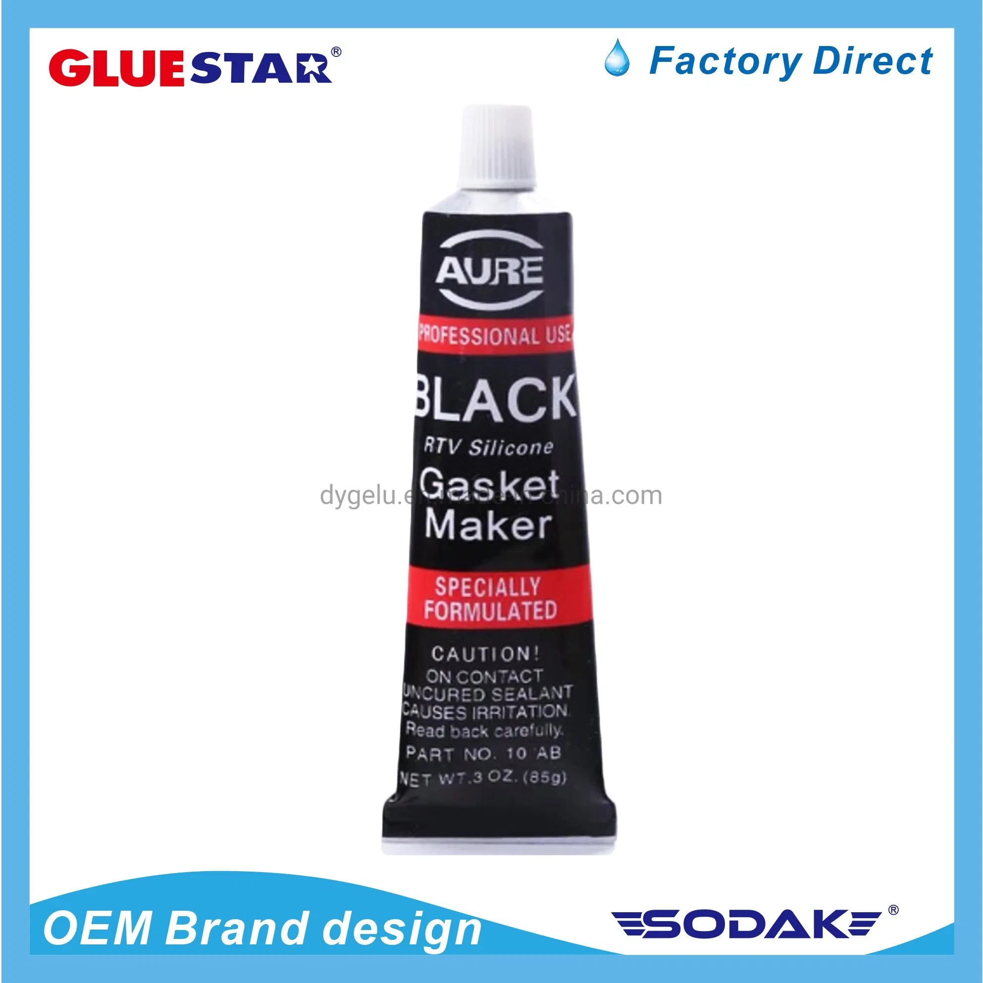 High-Temper Waterproof Fireproof RTV Silicone Sealant Gasket Maker Liquid RTV Silicone