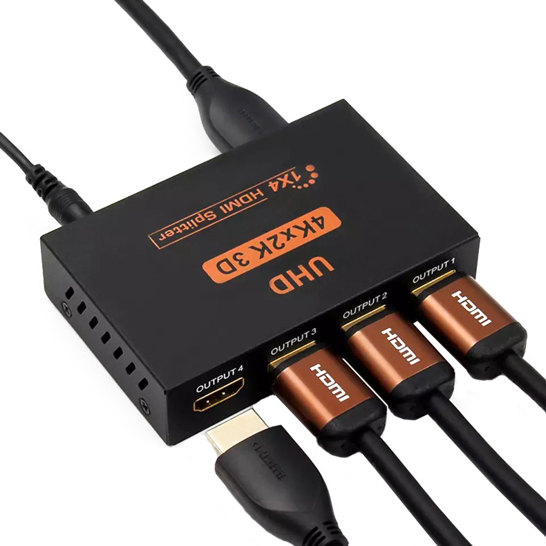 4way 4K 2.0 UHD HDMI Splitter 1X4