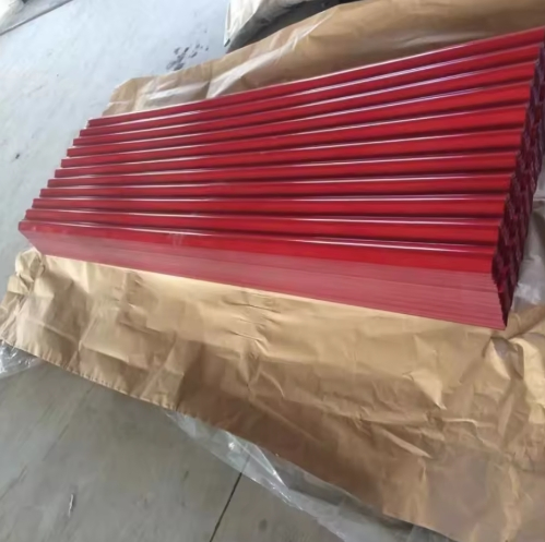 Color Coated Corrugated Galvanized Steel Sheets Red/Blue/Green Metal Roof Corrugated Board for Wall Panels and Roofing