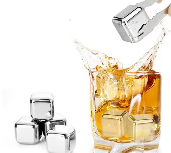 Custom Logo Color Size Stainless Steel Whiskey Stone Soapstone Marble Ice Stone