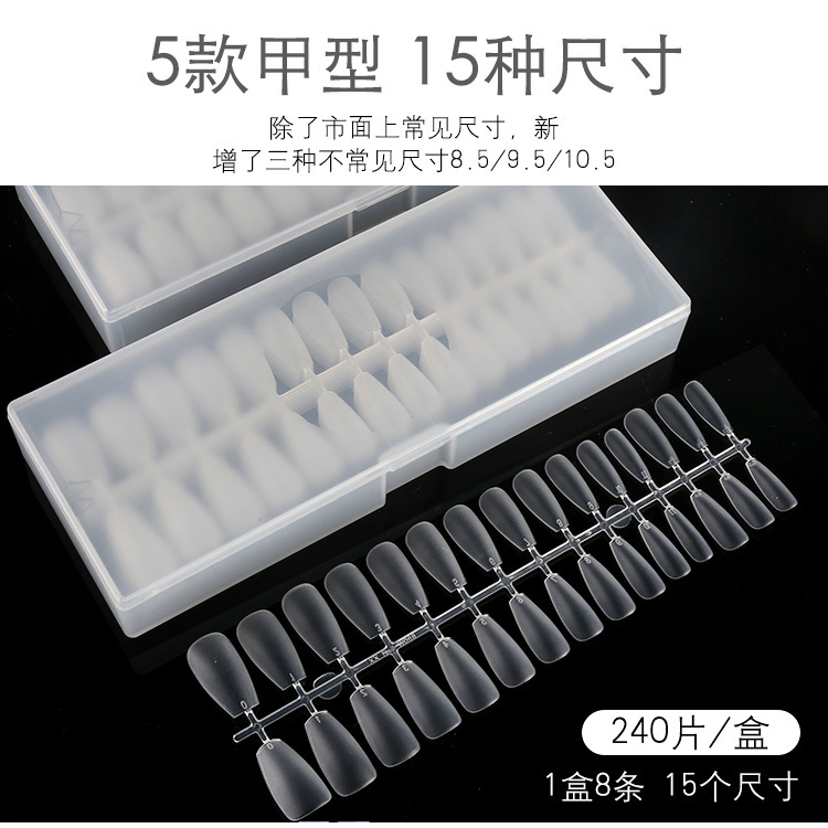 Manicure Nail Tips Ultra-Thin Seamless Extension Wear Nail Fake Nail Tips