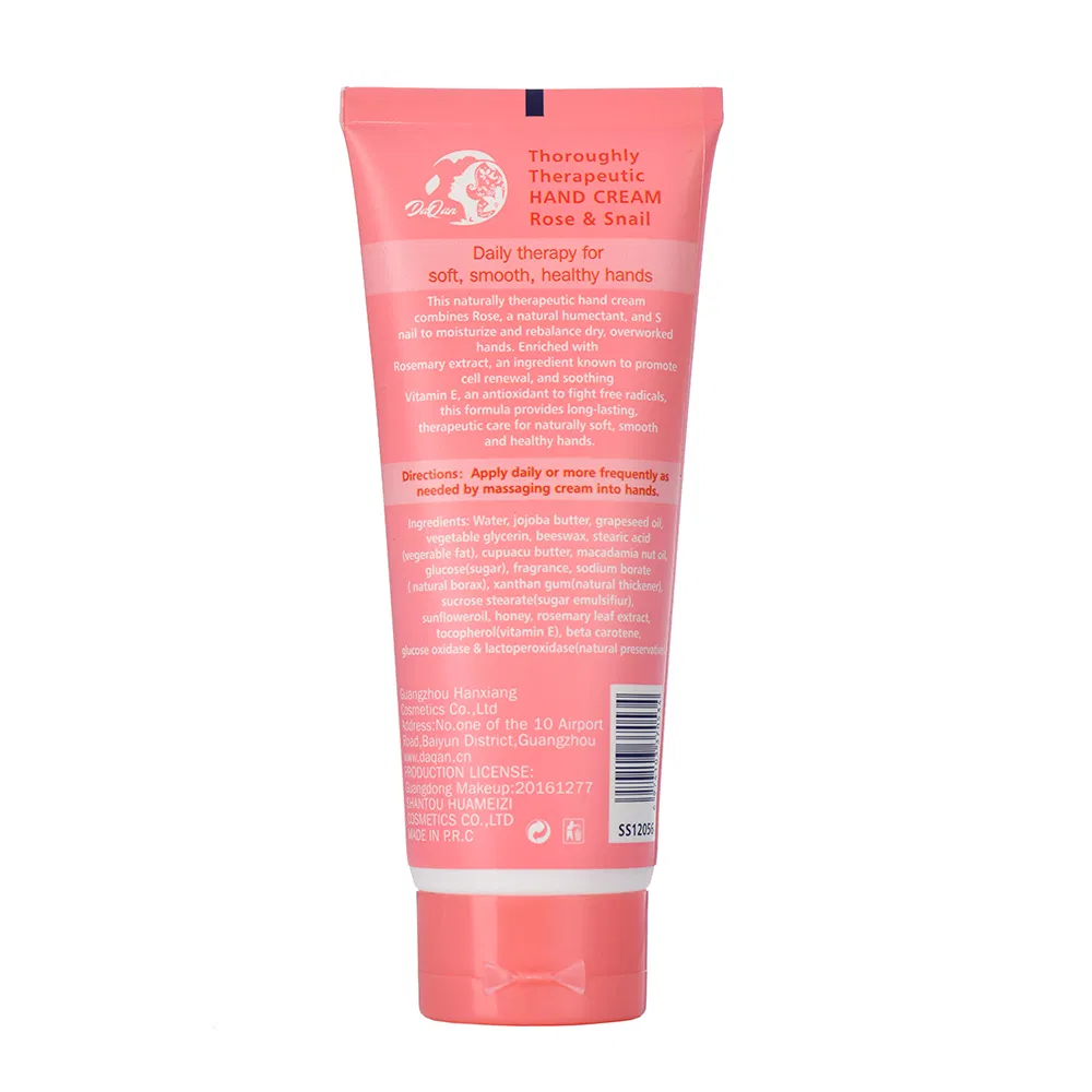 Wholesale Rose Fragrance Snail Hand Cream Nourishing Hand Care Moisturizer