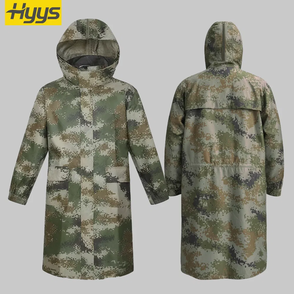 One Piece 150d Oxford Fabric PVC Waterproof Work Raincoat Custom Macintosh Rainwear Coveralls