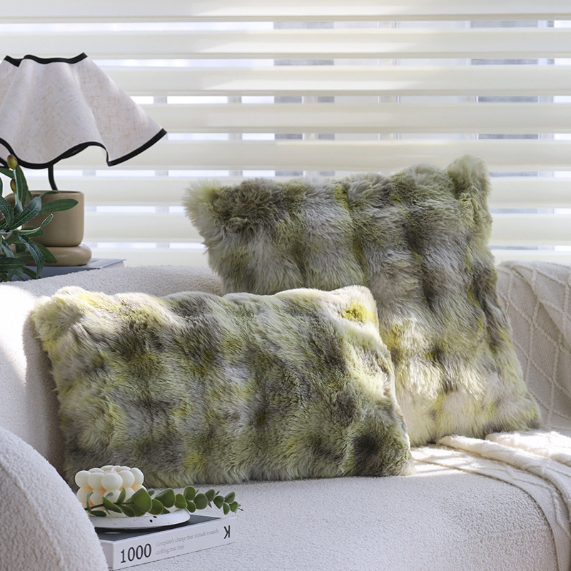 Dairui New Green Bubble Velvet Pillow Covers Thick Couch Cushions Sofa Backrest Bedroom Decor Luxury Home Textiles Wholesale