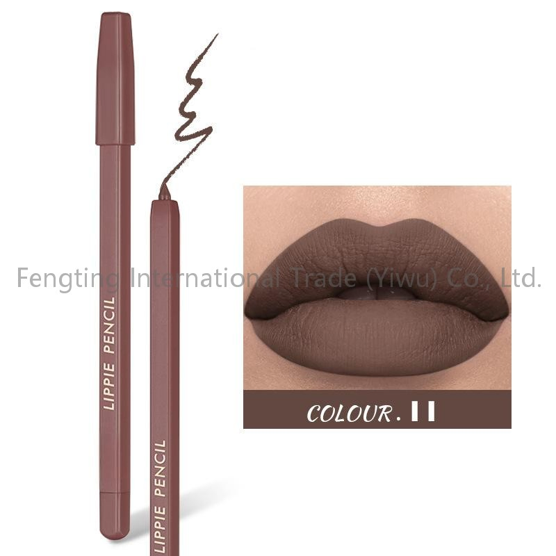 Custom Logo Cute Shade Skin Friendly Lip Stain Liner Wholesale Creamy Smooth and Waterproof Lip Pencil High Pigmented Matte Lip Makeup