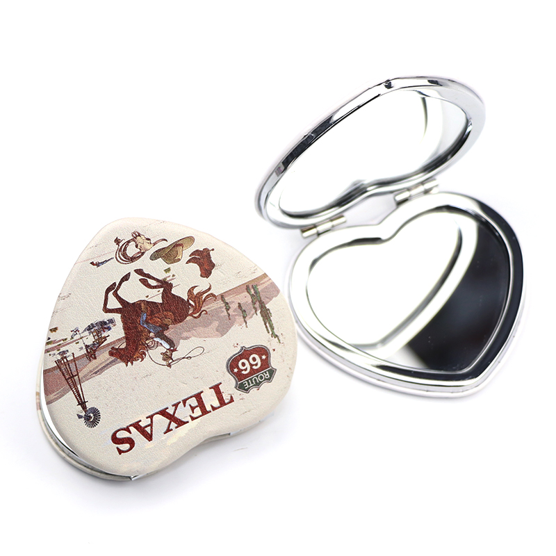 Wholesale Custom Printing Logo Souvenir Gift Tourist Mini Pocket Mirror