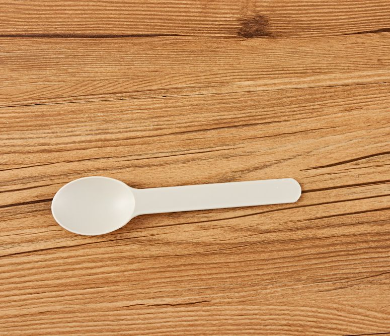 Custom Ice Cream Spoons Disposable Biodegradable Cornstarch Dessert Eco-Friendly Yogurt Spoons