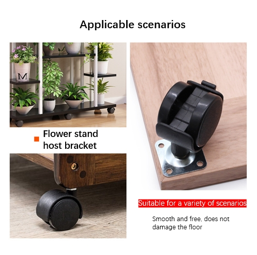 Hospital Medical Bed Casters PVC Twin-Wheel Medical Casters