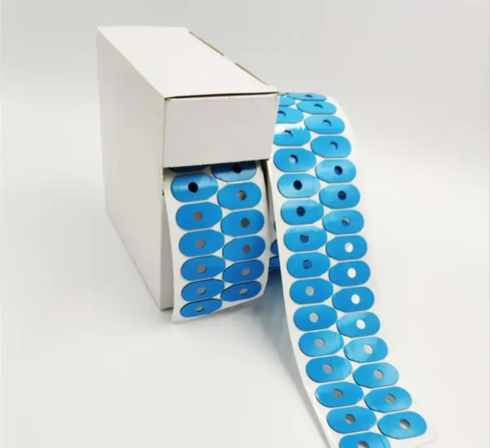 17*33mm Blue Optical Glasses Polishing Pad Lenses Blocking Pads Double Sided Foam Polishing Lens