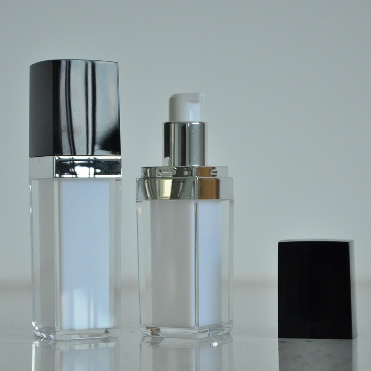 Elegant 30ml Acrylic Lotion Pump Bottle for Skincare