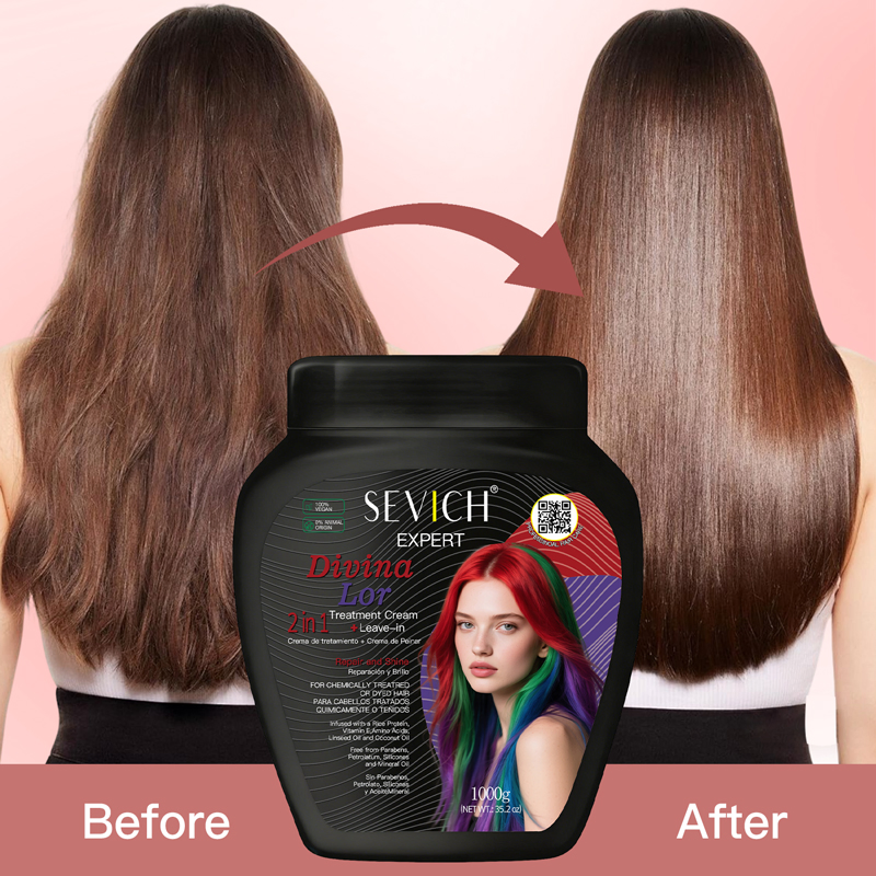 Sevich Leave in Hair Conditioner Custom Salon Professional Keratin Deep Conditioner Hair Repair Sulfate Free Hair Mask Cream