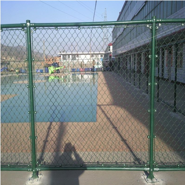 Soccer Filed Net Powder Coated Black Chain Link Fencing