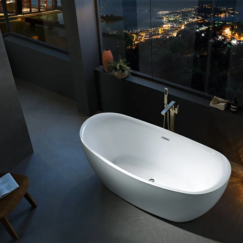 Современная овальная акриловая ванна
