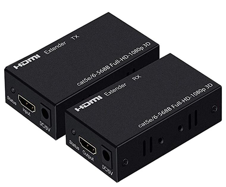 60m HDMI Extender 3D 1080P Hdcp Over Cat5e/6 with Transmitter/Receiver