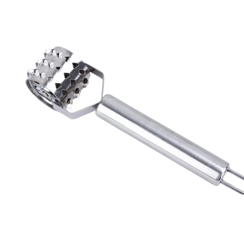 Stainless Steel Meat Tenderizer Tool with Comfortable Non-Slip Grip Handle Mi27287