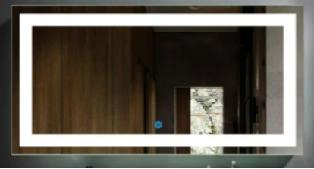 Wholesale Factory Custom Size Oval Round Salon Mirror Light Vanity Mirror Anti Fog Bathroom Furniture Rectangular Home Decoration LED Smart Mirrors