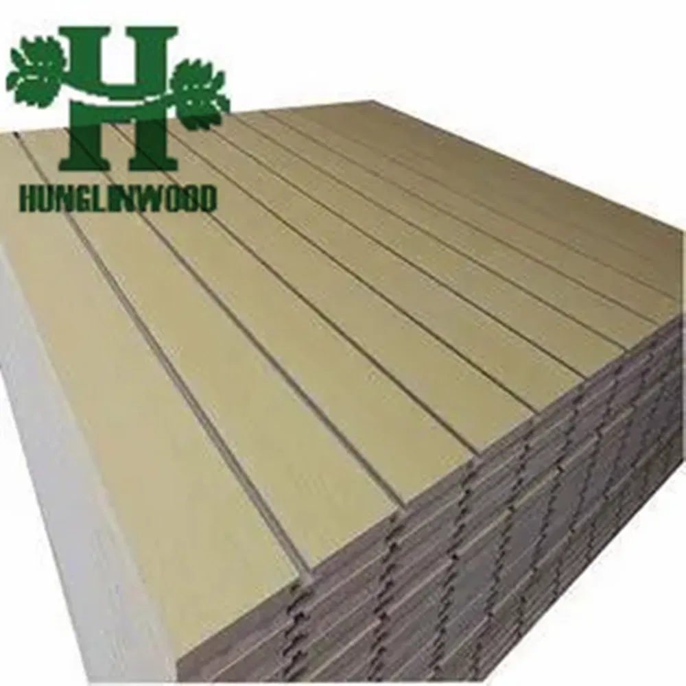6FT*8FT Melamine Laminated Slat Slotted MDF Board